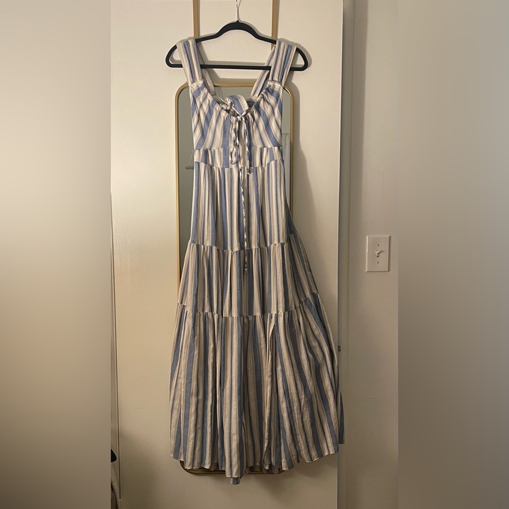 Stitch & Feather Striped maxi dress